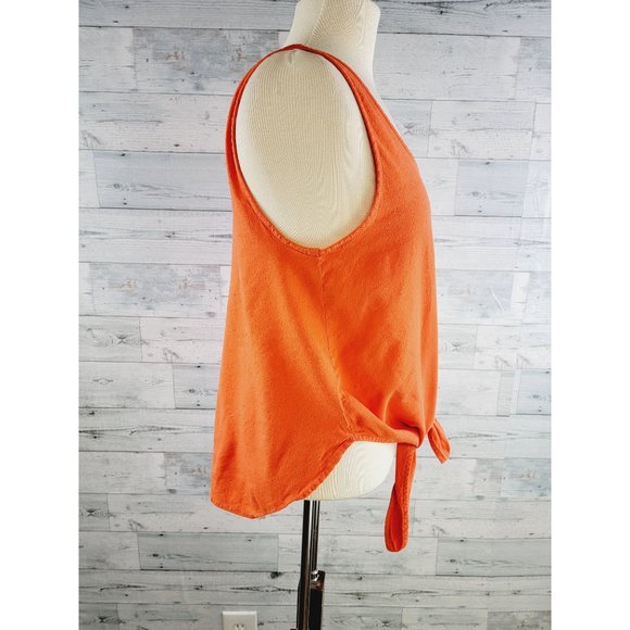 Lou & Grey For Loft Coral Linen Tank Top Small - Picture 3 of 8